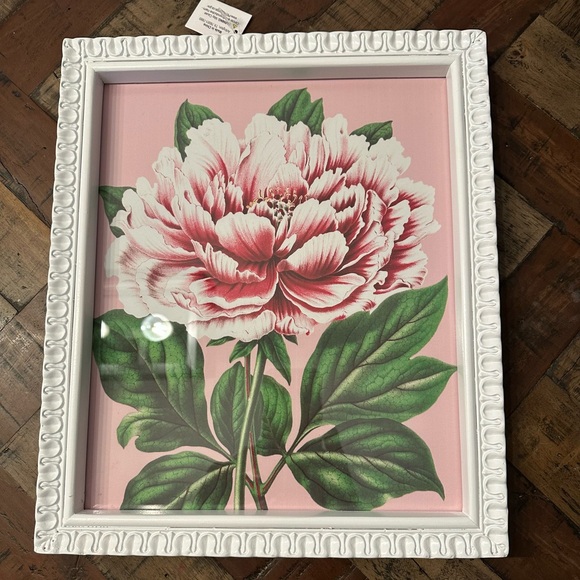 Other - Floral Art Print in White Frame